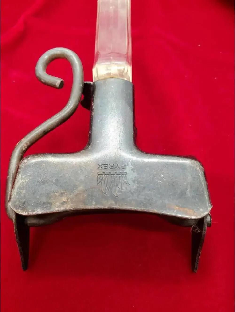 Pyrex Flame ware pot handle Corning Ware, Glass Handle, Vintage, Antique, old
